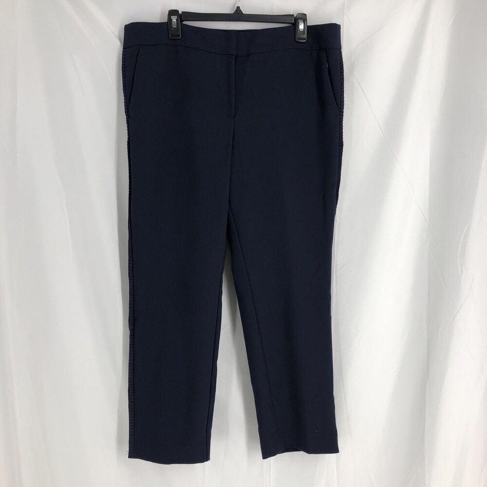 Ann Taylor LOFT Women's 14 Marisa Chino Pants Navy